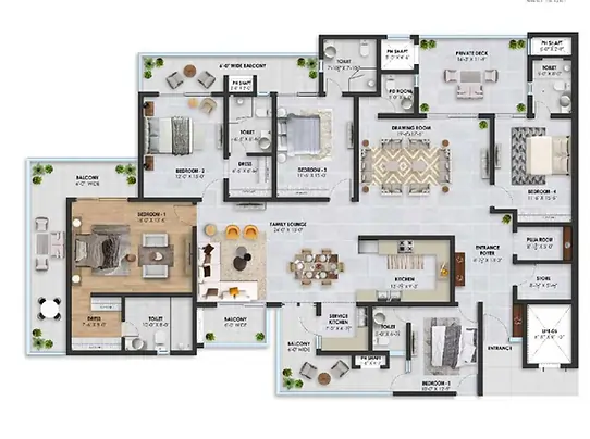 marbella royce 5 bhk floor 