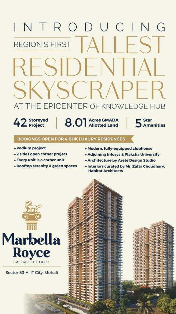 marbella royce sector 83 A Mohali